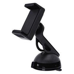 Clip Grip Windshield and Dashboard Car Mount Holder for Phone KI-021 (Black)